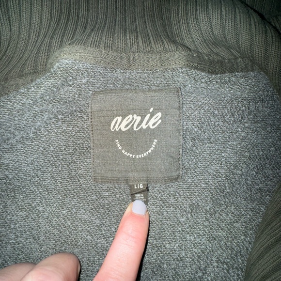 Aerie high neck half zip sweatshirt - Picture 3 of 3